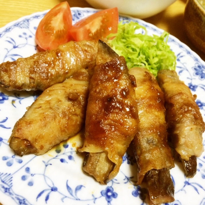 味噌ダレが美味しい＊なすの豚肉巻き